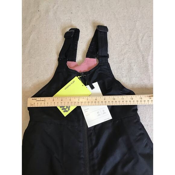 All In Motion Kids bibbed Snow One piece Zip Front Overalls Sz6/6X Black NWT - Picture 6 of 12